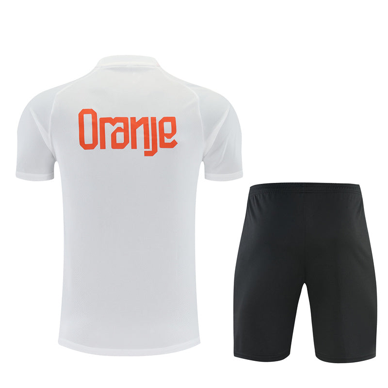 Ensemble-Maillot-Short-Pays-Bas-2026-2027-Blanc-2