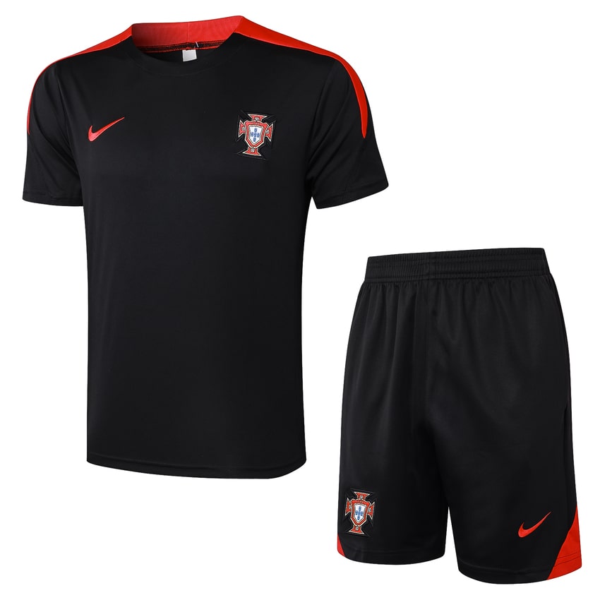 Ensemble-Maillot-Short-Portugal-2024-2025-Noir-1