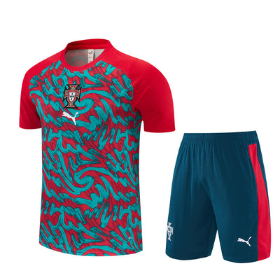 Ensemble-Maillot-Short-Portugal-2026-2027-Vert-Rouge-Camouflage-1