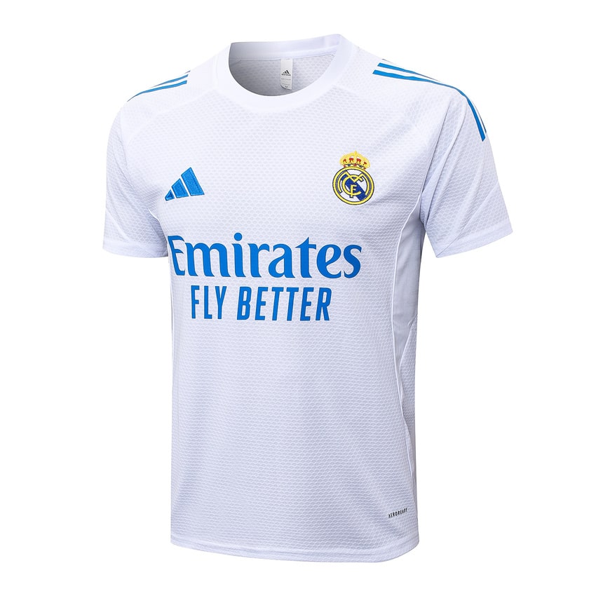 Conjunto de camiseta corta blanca y azul del Real Madrid 2025-2026 para hombre | Fútbol