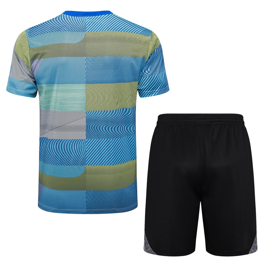 Conjunto de camiseta y pantalón corto azul y amarillo del Real Madrid para hombre/niño 2025-2026 | Fútbol
