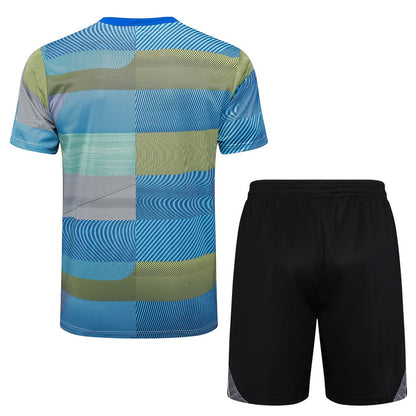 Ensemble Maillot Short Real Madrid Homme/Enfant 2025 2026 Bleu Jaune | Foot Sport