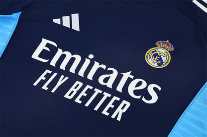 Ensemble Maillot Short Real Madrid Homme/Enfant 2025 2026 Bleu Royal | Foot Sport