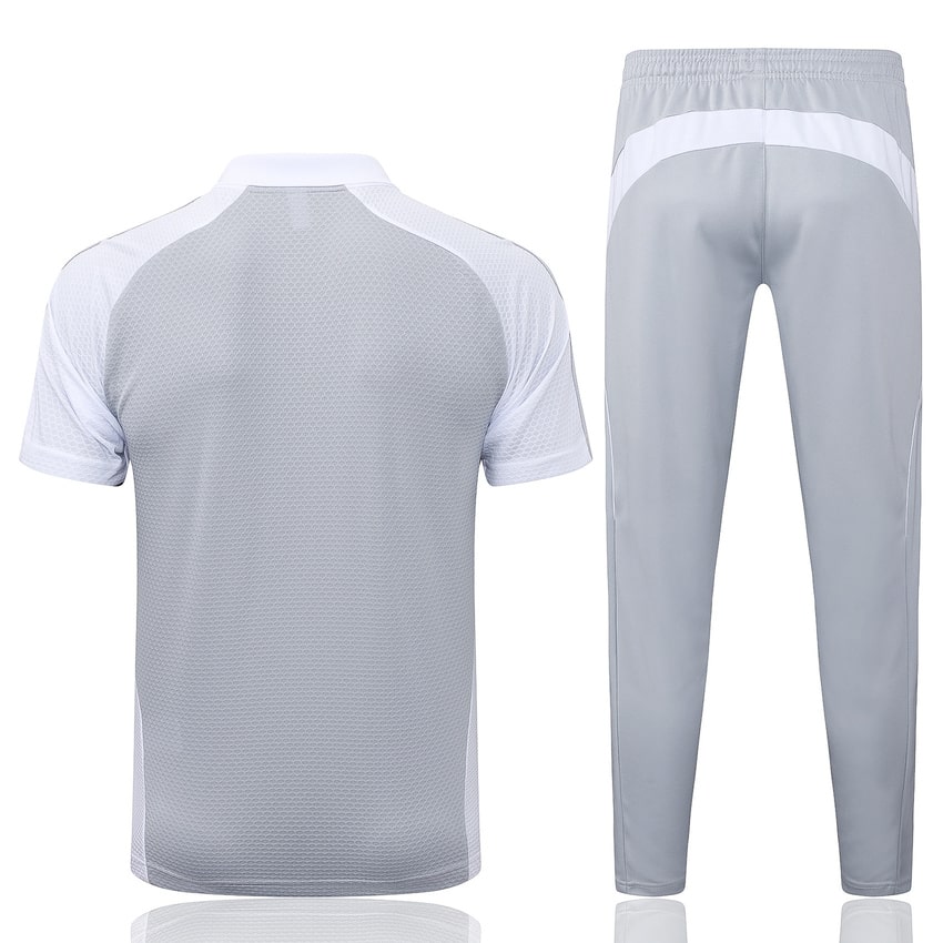 Polo Real Madrid Homme 2025 2026 Gris Blanc | Foot Sport