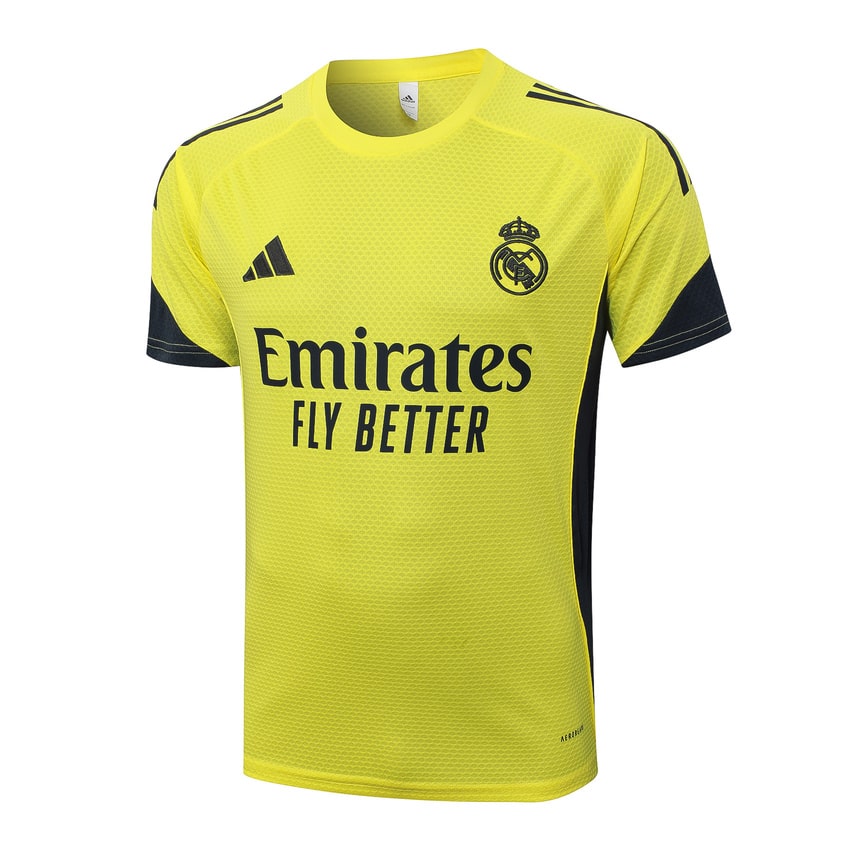Ensemble Maillot Short Real Madrid Homme/Enfant 2025 2026 Jaune | Foot Sport