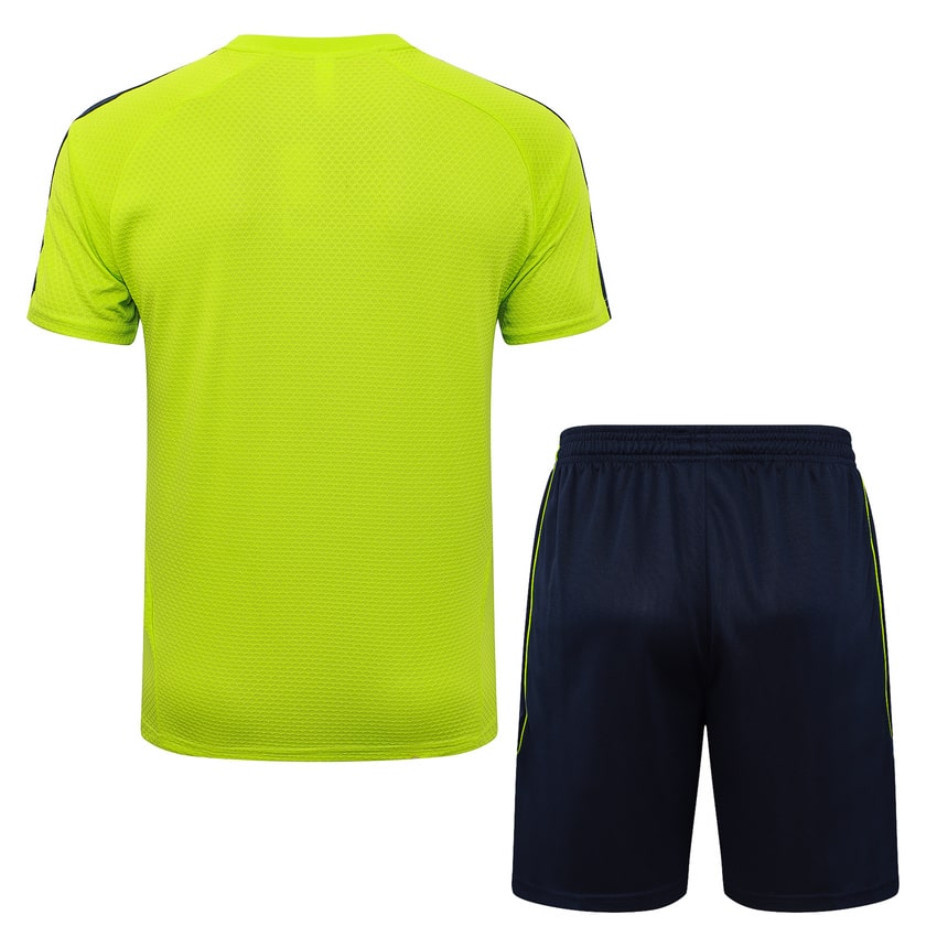 Ensemble Maillot Short Real Madrid Homme/Enfant 2025 2026 Jaune Foncé | Foot Sport