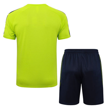 Ensemble Maillot Short Real Madrid Homme/Enfant 2025 2026 Jaune Foncé | Foot Sport