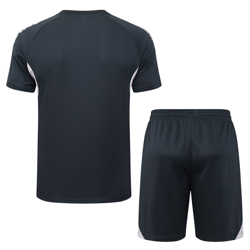 Ensemble Maillot Short Real Madrid Homme/Enfant 2025 2026 Noir Clair | Foot Sport