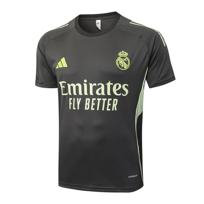 Ensemble Maillot Short Real Madrid Homme/Enfant 2025 2026 Noir Jaune | Foot Sport