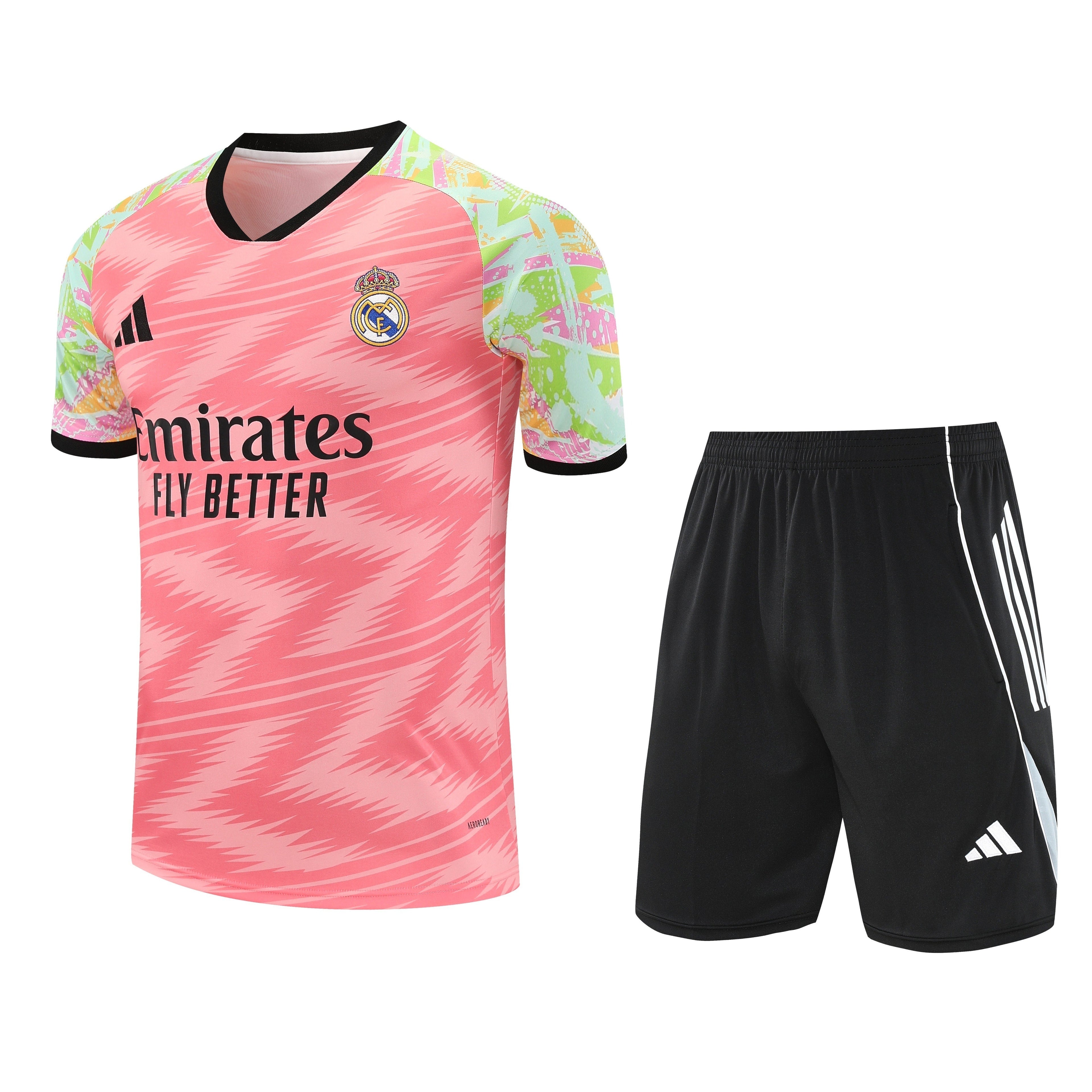 Ensemble-Maillot-Short-Real-Madrid-2025-2026-Rose-Jaune-1