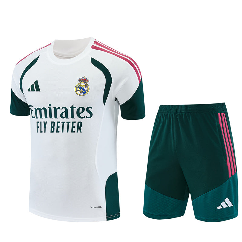 Ensemble-Maillot-Short-Real-Madrid-2026-2027-Blanc-Vert-1