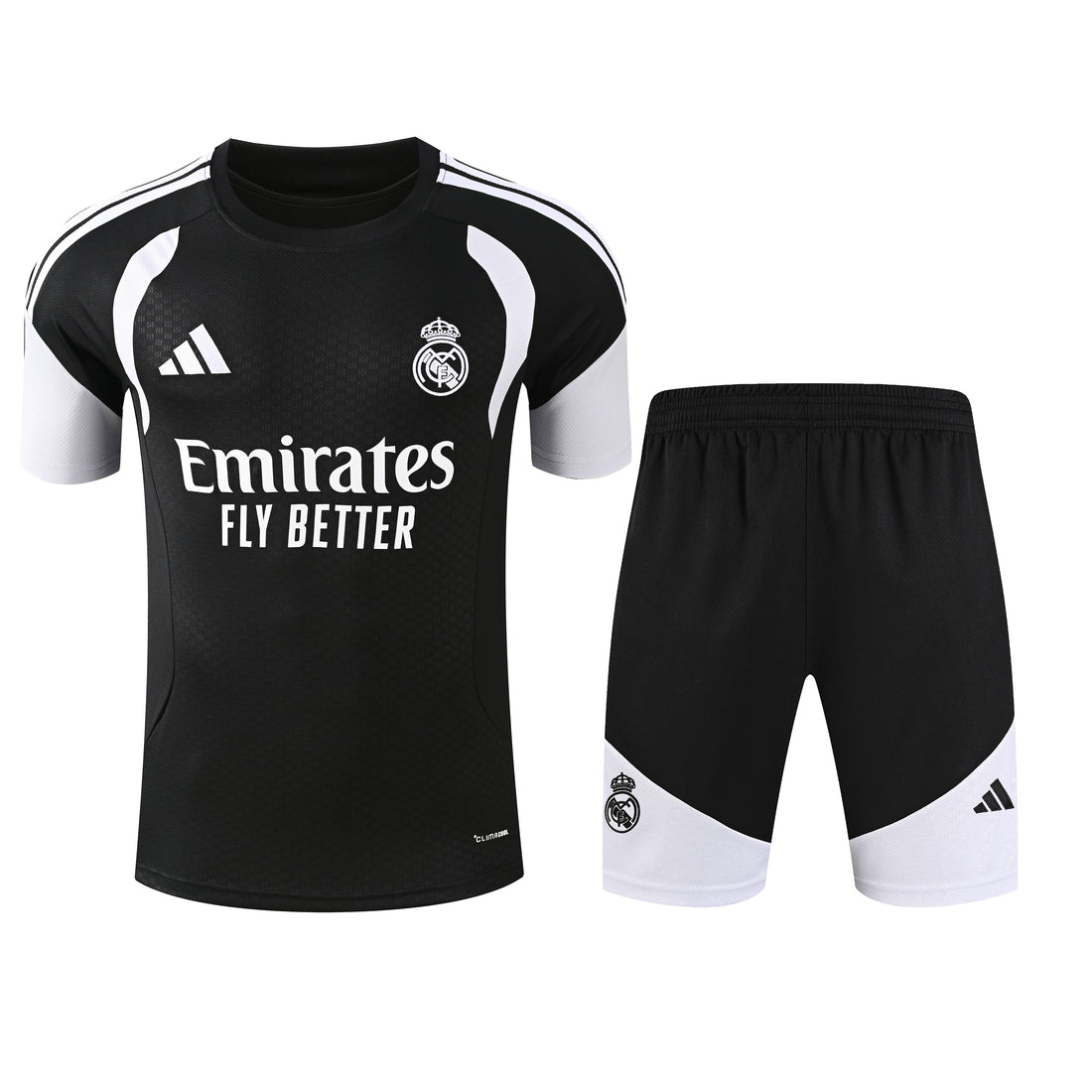 Ensemble-Maillot-Short-Real-Madrid-2026-2027-Noir-Blanc-1
