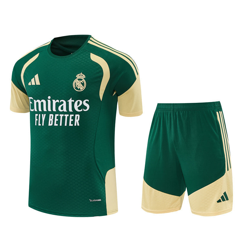 Real Madrid Men's/Kids' Jersey Shorts Set 2026 2027 Green – Foot