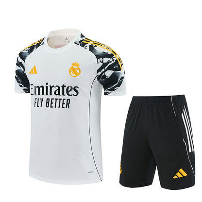 Ensemble-Maillot-Short-Real-Madrid-Marvel-2025-2026-Blanc-Jaune-Label-1