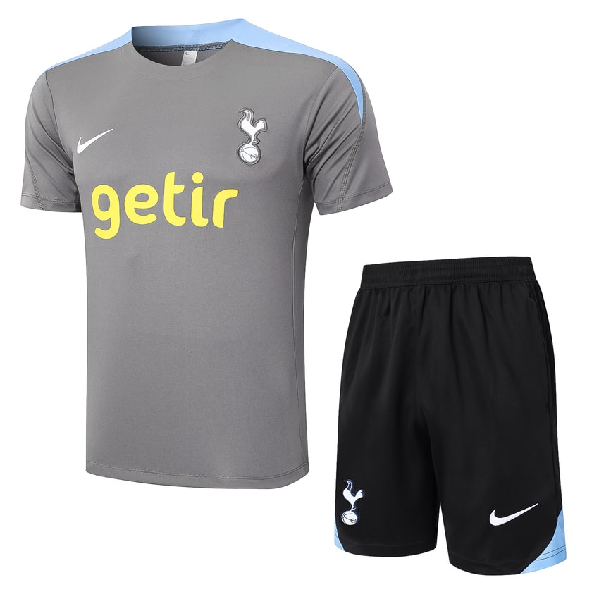Ensemble-Maillot-Short-Tottenham-2024-2025-Gris