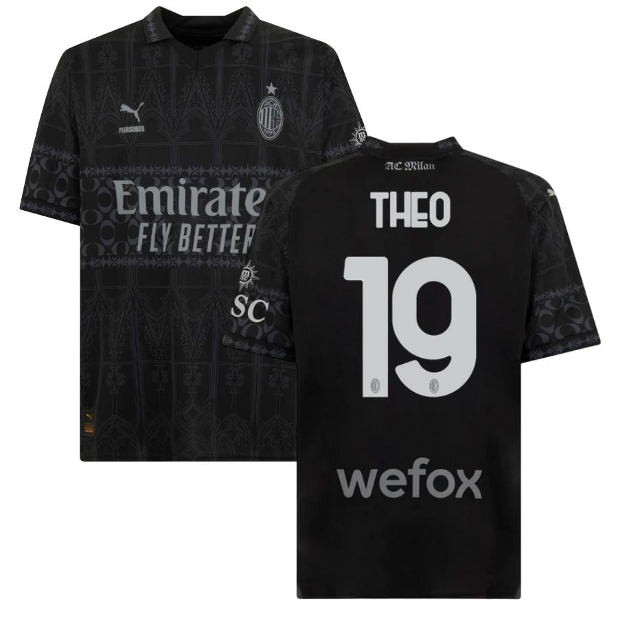 Maillot Milan AC Fourth X Pleasures Homme 2024 Noir