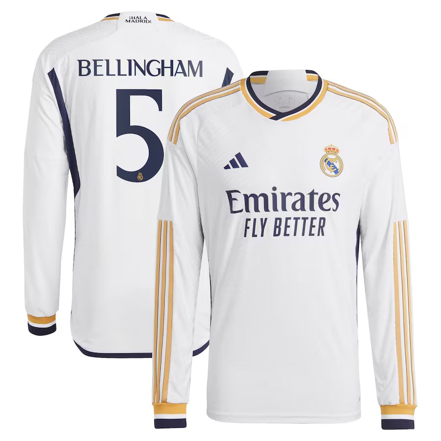 MAILLOT-REAL-MADRID-DOMICILE-2023-2024-MANCHES-LONGUES-Bellingham-1