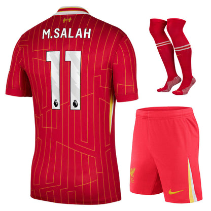 MAILLOT-SALAH-11-KIT-ENFANT-LIVERPOOL-DOMICILE-2024-2025