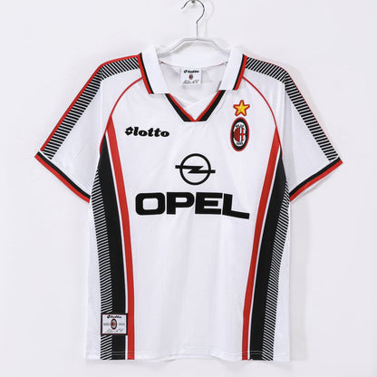 Maillot-AC-Milan-Exterieur-Blanc-1997-1998-Vintage-Retro-1