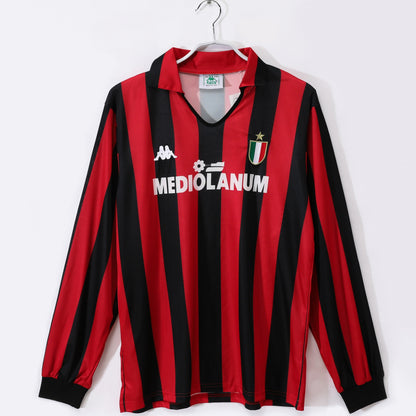 Maillot-AC-Milan-Retro-Vintage-Manches-Longues-1988-1989-Domicile-Homme-1