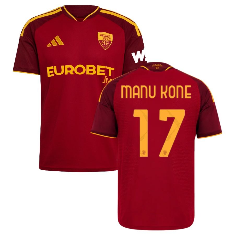 Maillot-AS-Roma-Domicile-2026-2027-Manu-Kone-1