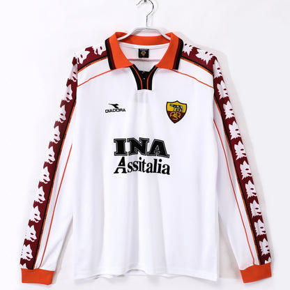 Maillot-AS-Roma-Manches-Longues-Retro-Vintage-1998-1999-Exterieur-Homme-1