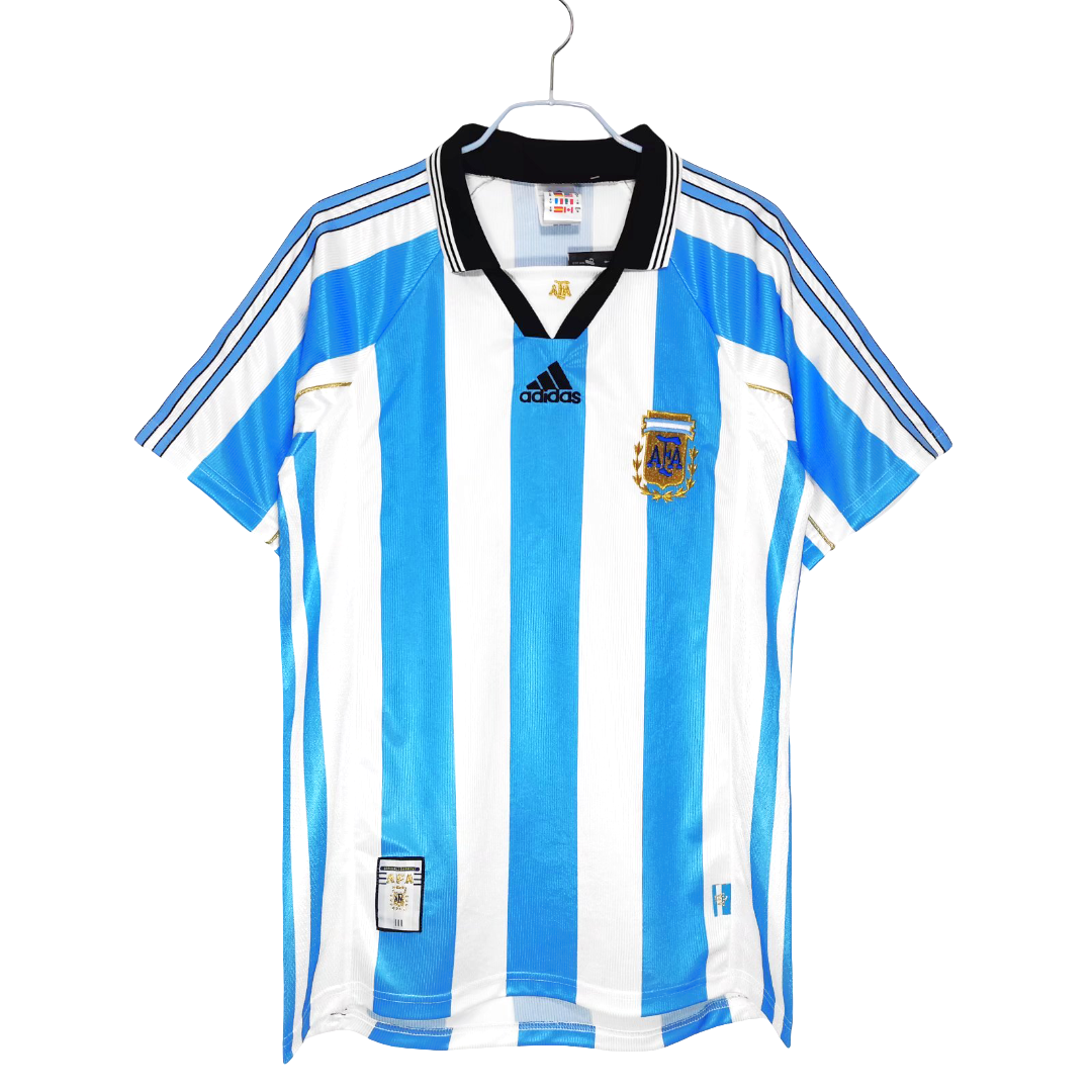 Maillot-Argentine-1998-1999-Domicile-Saison-Vintage-Retro-1