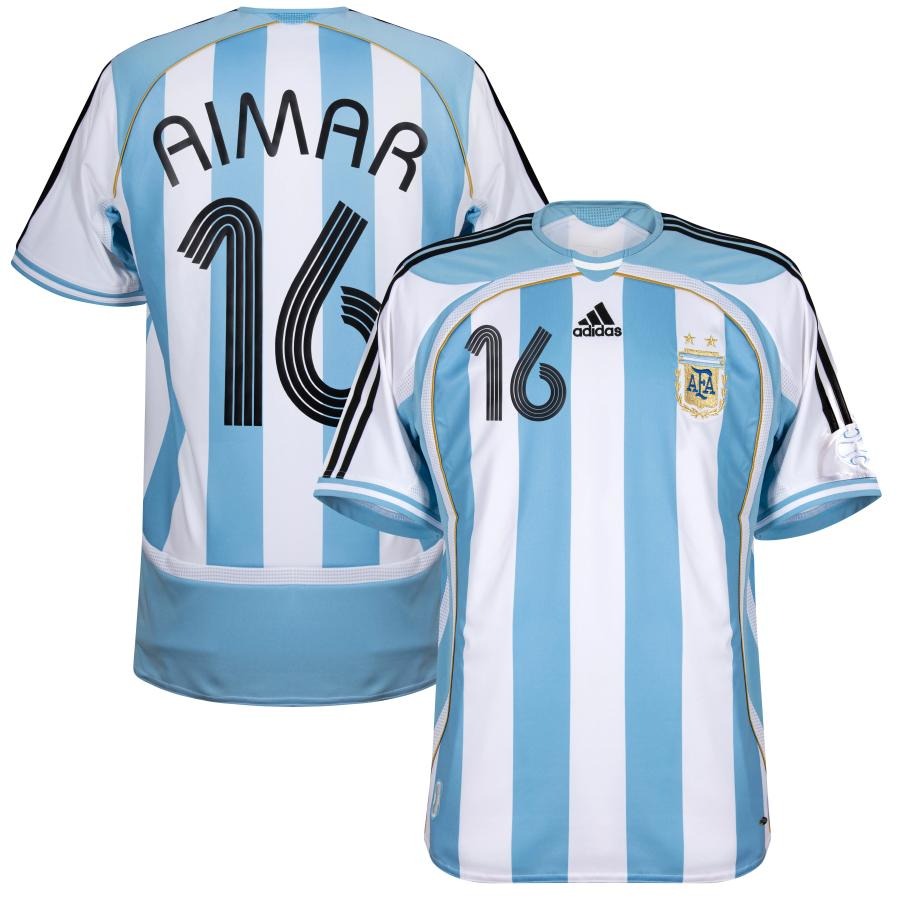 Maillot-Argentine-Adidas-Domicile-Homme-2006-Aimar-1