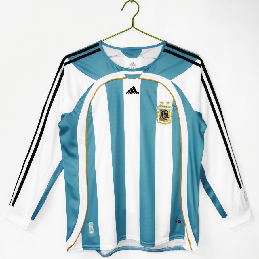 Maillot-Argentine-Manches-Longues-Domicile-2006-Retro-Vintage-Homme-1