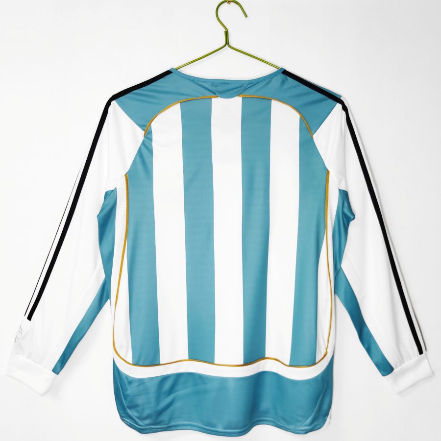 Maillot-Argentine-Manches-Longues-Domicile-2006-Retro-Vintage-Homme-2