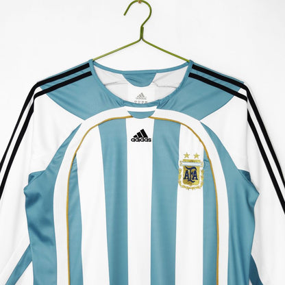 Maillot-Argentine-Manches-Longues-Domicile-2006-Retro-Vintage-Homme-3