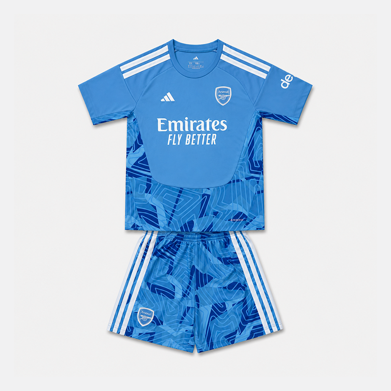 Maillot-Arsenal-Gardien-Bleu-Kit-Enfant-2026-2027-1