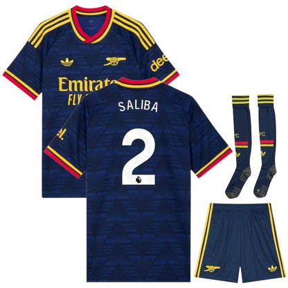 Maillot-Arsenal-Kit-Enfant-Exterieur-2026-2027-Saliba-1