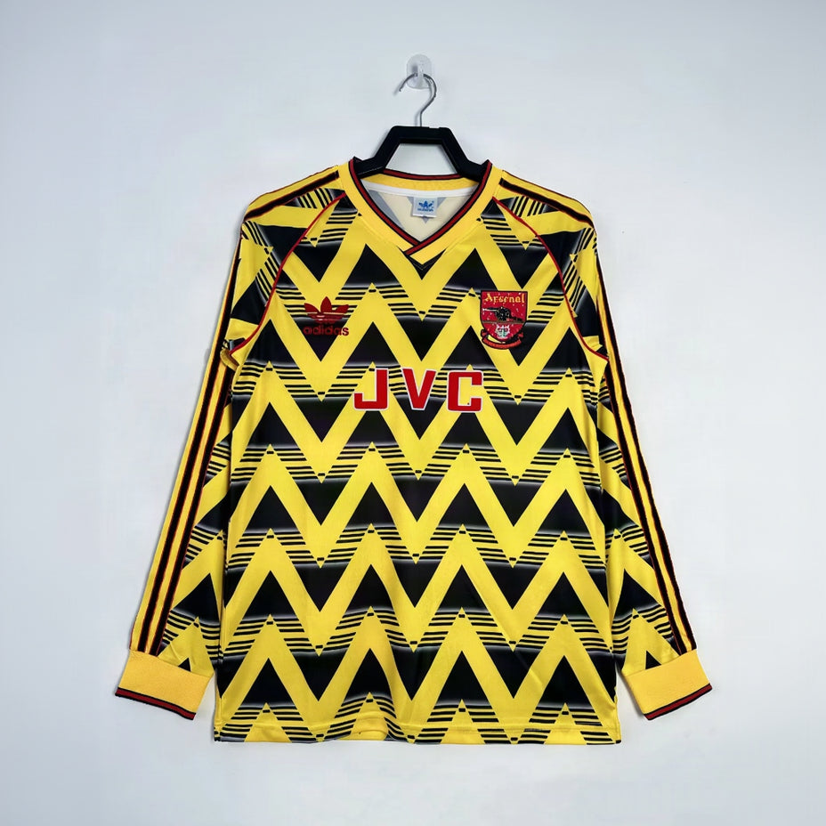 Maillot-Arsenal-Retro-Vintage-Manches-Longues-1991-1993-Exterieur-Homme-1