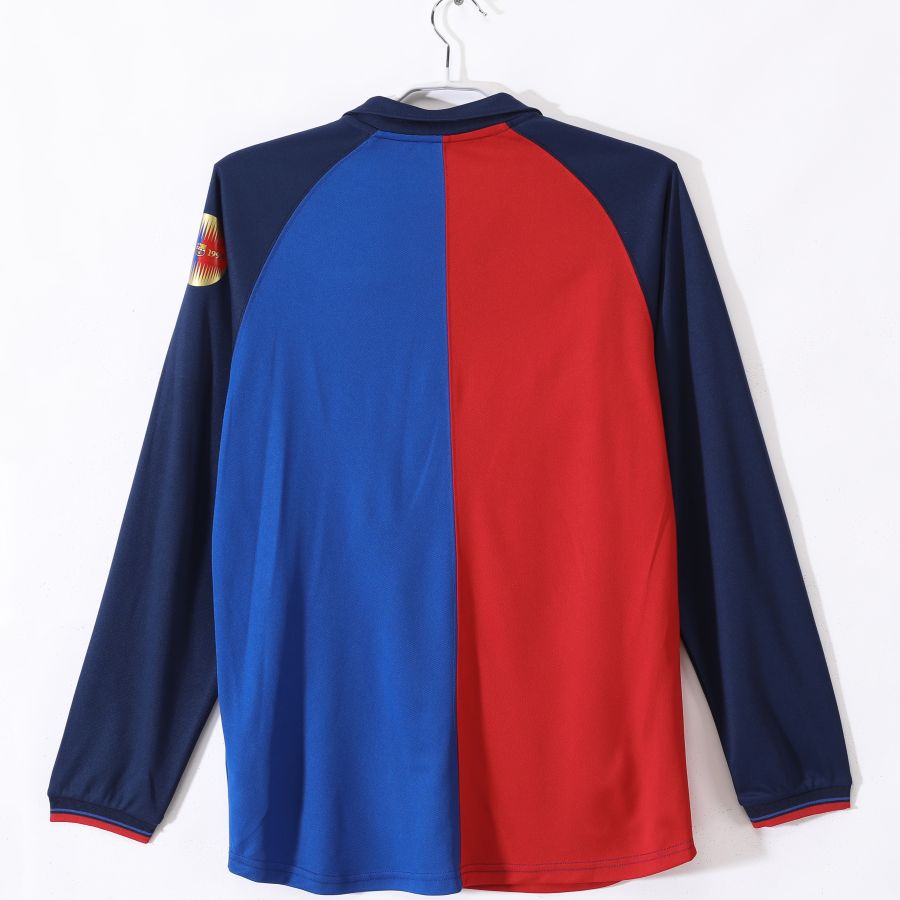 Maillot-Barcelone-Barca-Manches-Longues-1999-2000-Commemoratif-Edition-Retro-Vintage-2