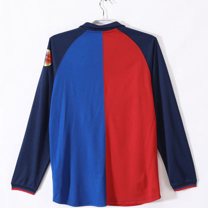 Maillot-Barcelone-Barca-Manches-Longues-1999-2000-Commemoratif-Edition-Retro-Vintage-2