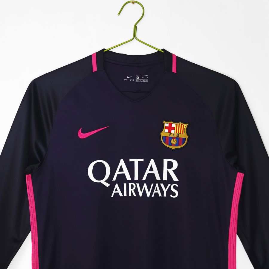 Maillot-Barcelone-Barca-Manches-Longues-Exterieur-2016-2017-Retro-Vintage-Homme-3