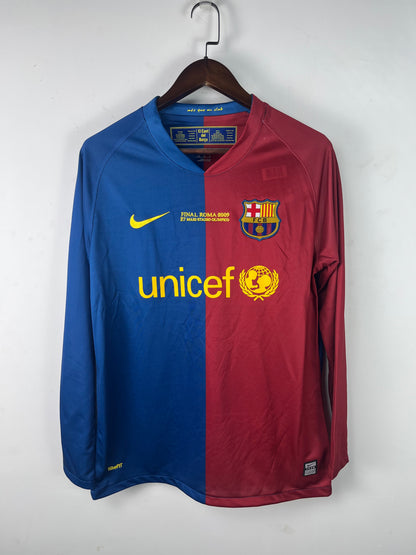 Maillot-Barcelone-Ligue-des-champions-Retro-Vintage-Manches-Longues-2008-2009-Domicile-Homme-1