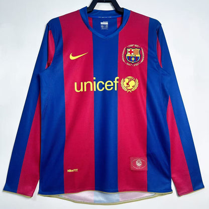Maillot-Barcelone-Manches-Longues-2007-2008-Domicile-Vintage-Homme-1