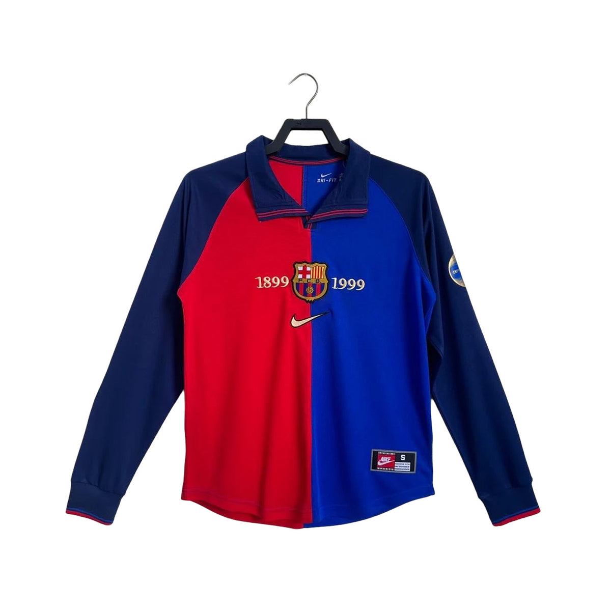 Maillot-Barcelone-Manches-Longues-Centenaire-Vintage-Homme-1