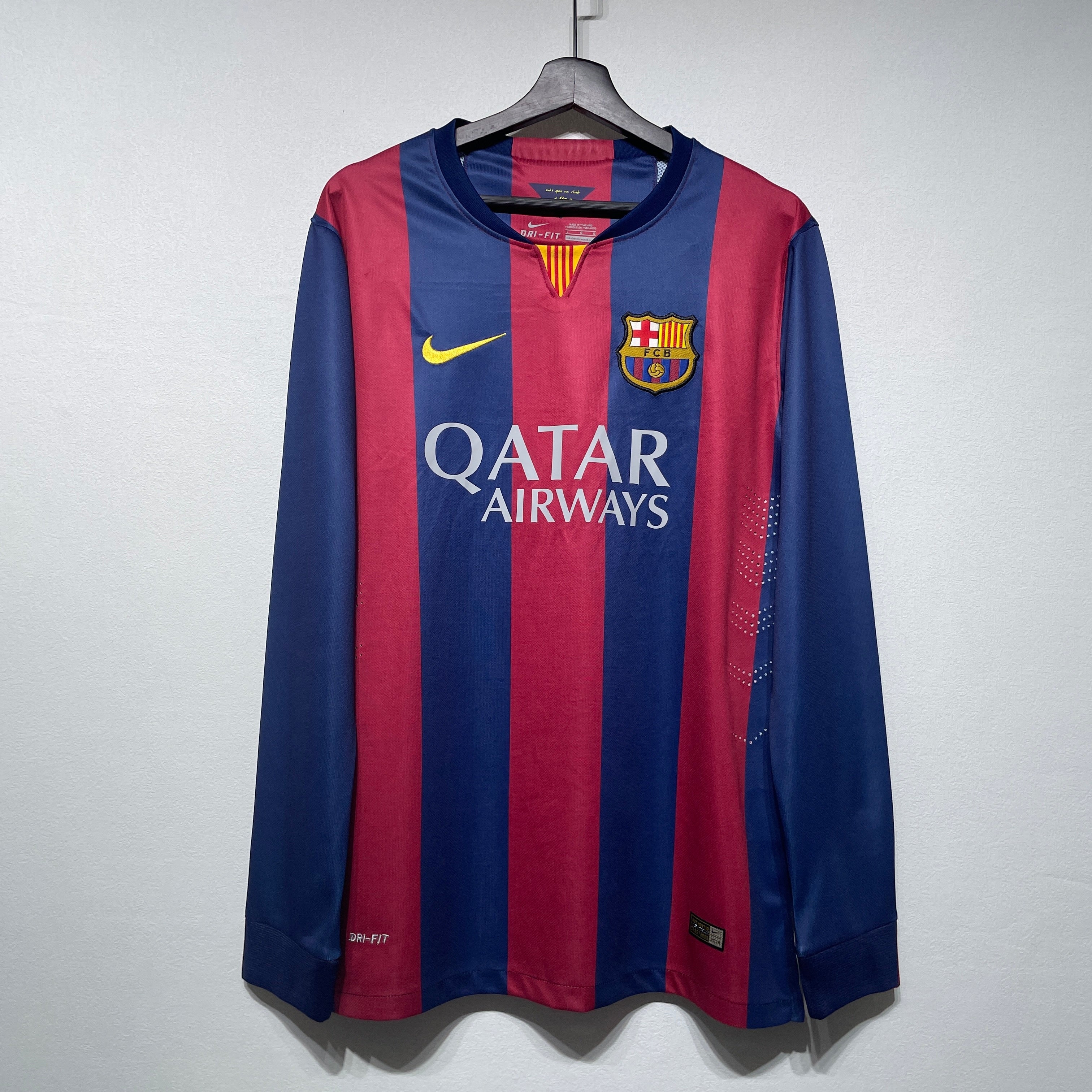 Maillot-Barcelone-Retro-Vintage-Manches-Longues-2014-2015-Domicile-Homme-1
