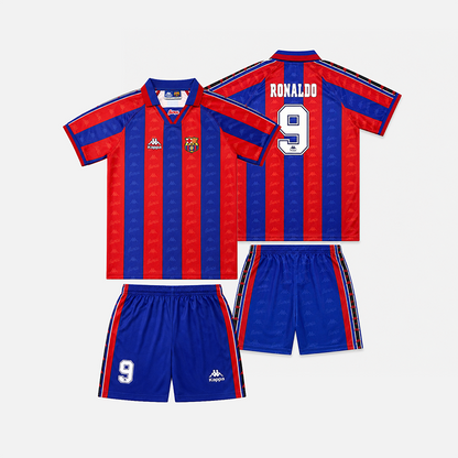 Maillot-Barcelone-Ronaldo-Kit-Enfant-Domicile-1995-1997-1