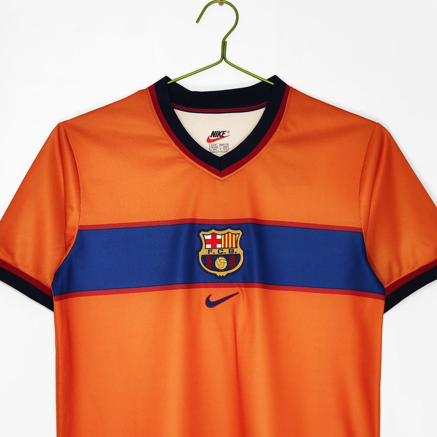 Maillot-Barcelone-Third-Orange-1998-1999-Vintage-Retro-3