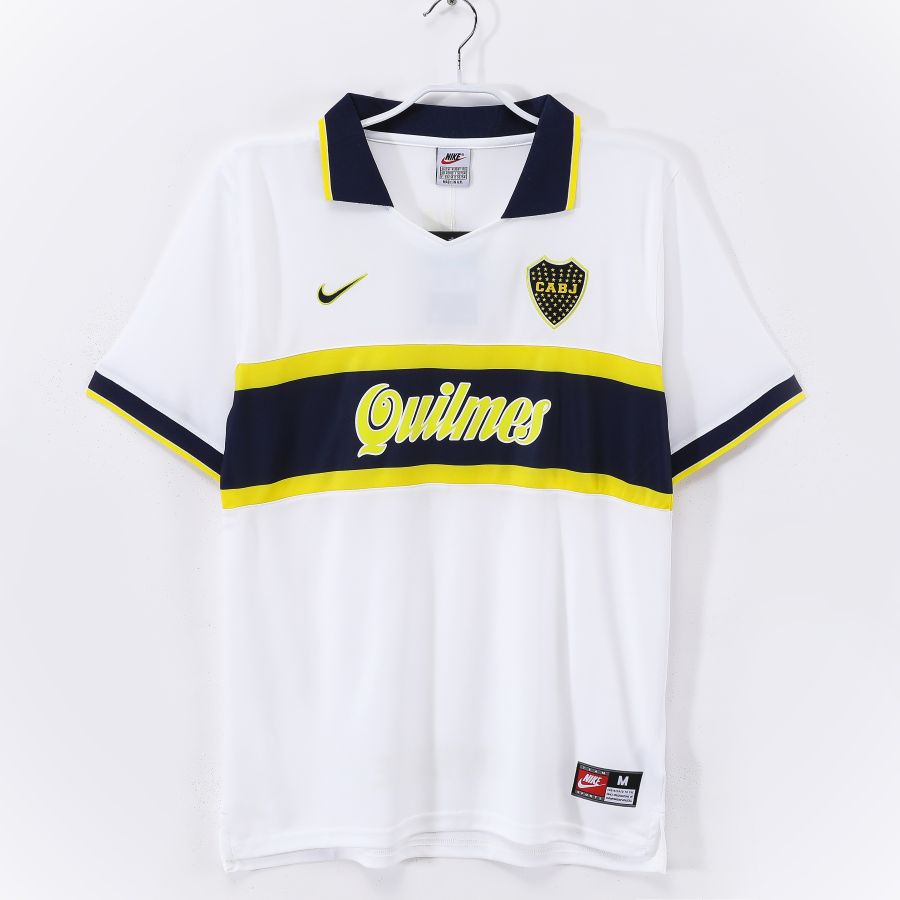Maillot-Boca-Juniors-Exterieur-Blanc-1996-1997-Vintage-Retro-1