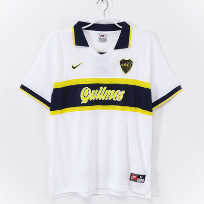 Maillot-Boca-Juniors-Exterieur-Blanc-1996-1997-Vintage-Retro-1