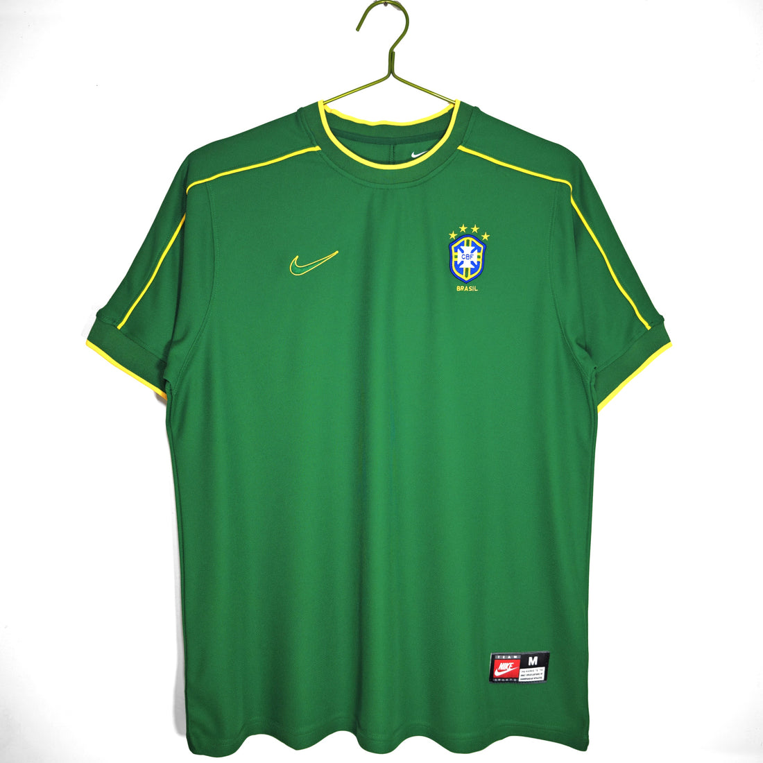 Maillot-Bresil-1998-Gardien-Vert-Vintage-Retro-1
