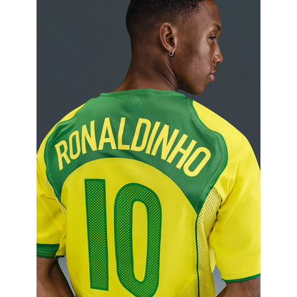 Maillot Bresil 2004 Restock Ronaldinho Homme | Foot Sport