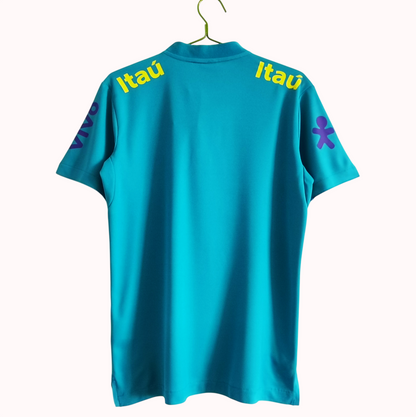 Maillot-Bresil-Training-Polo-Bleu-Lac-2021-Vintage-Retro-2