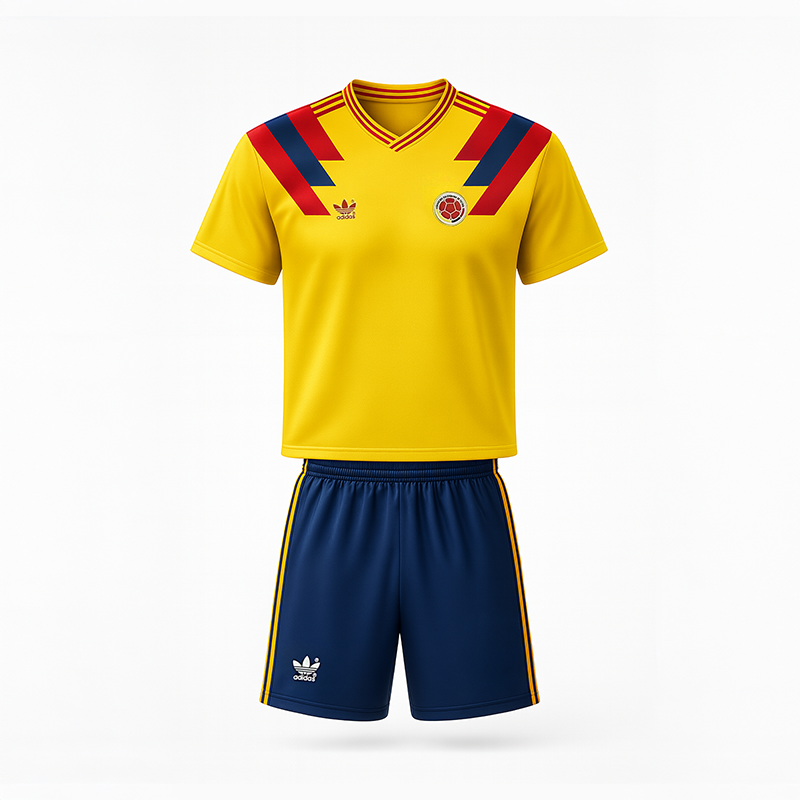Maillot-Colombie-Kit-Enfant-Domicile-1990-1