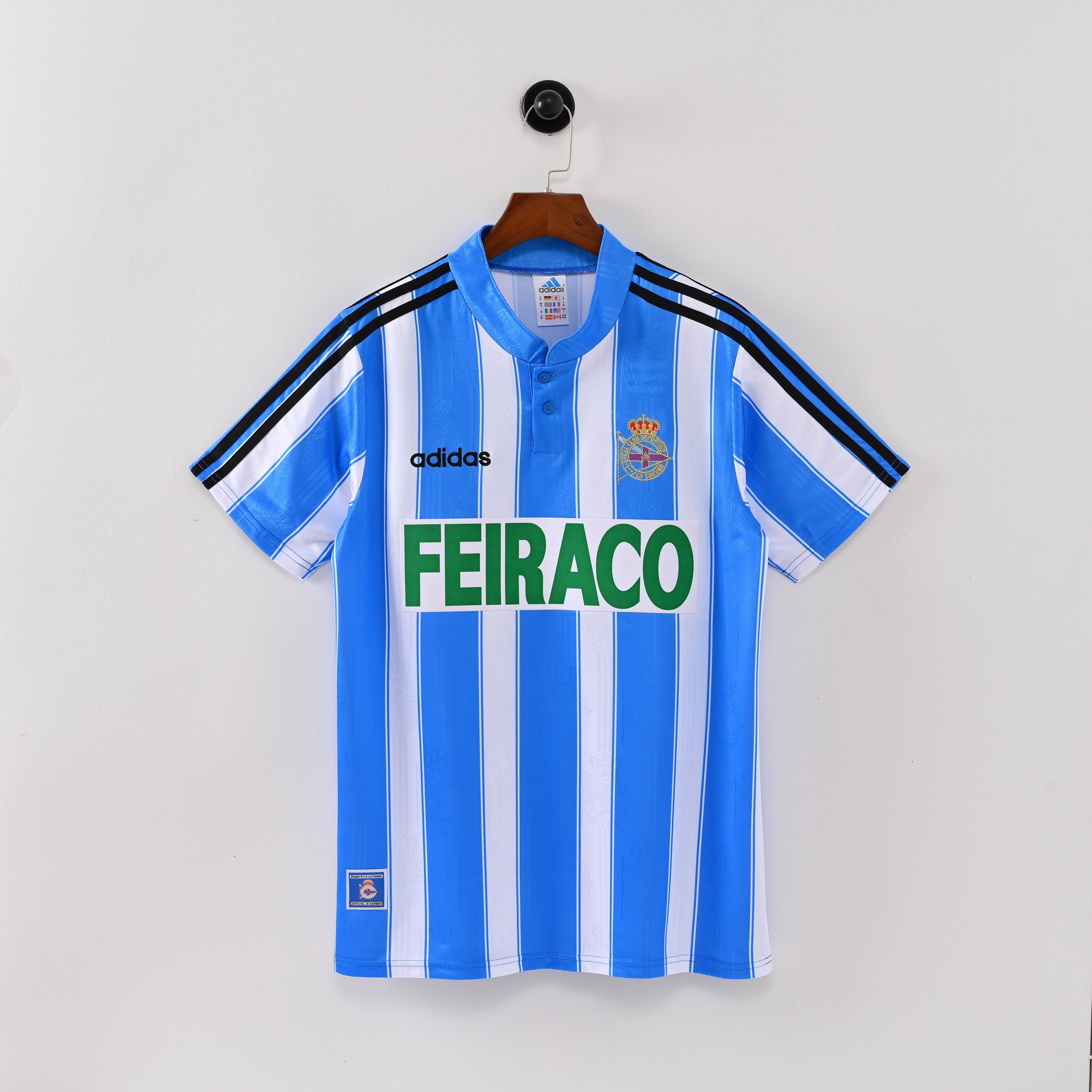 Deportivo de La Coruña Retro Vintage 1997-1998 Home Men's Jersey